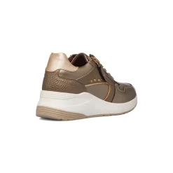 Sneakers da donna bronzo con borchie Lora Ferres