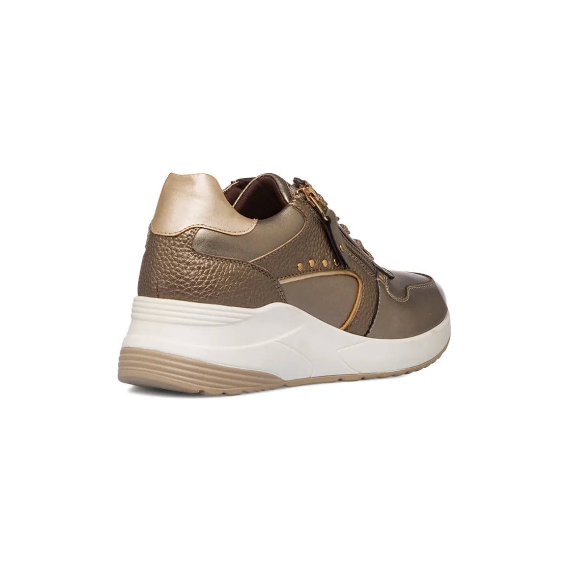 Sneakers da donna bronzo con borchie Lora Ferres