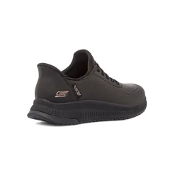 Sneakers da donna nere con dettagli oro rosa Skechers BOBS Slip-Ins