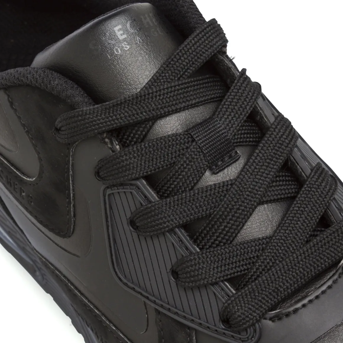 Sneakers da Donna nere con suola air Skechers Uno sporty