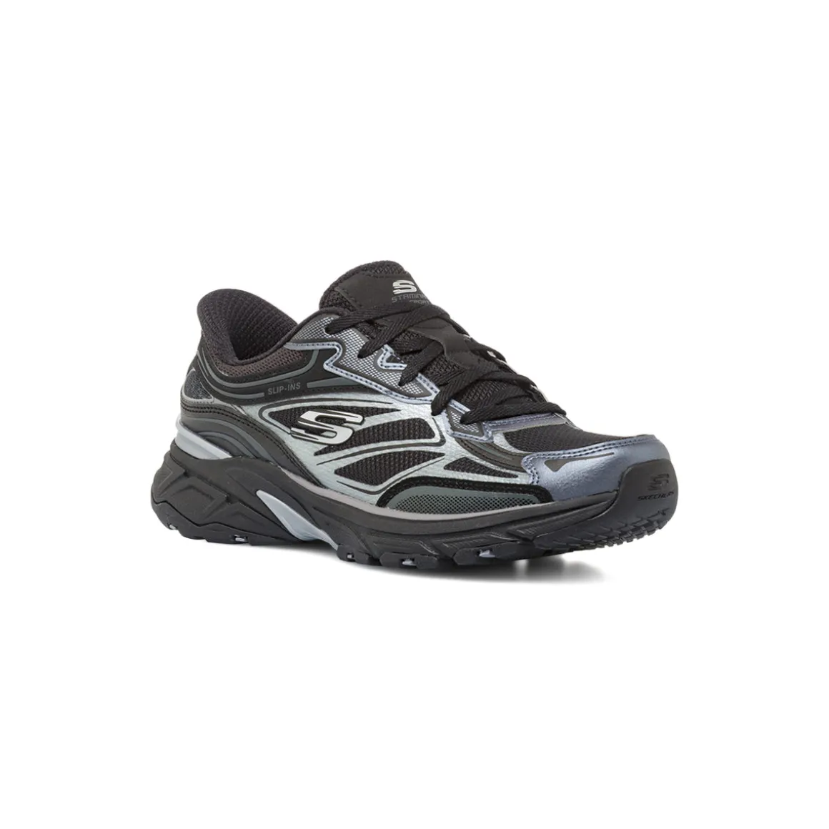 Sneakers da donna nero slip-ins Skechers Memory Foam