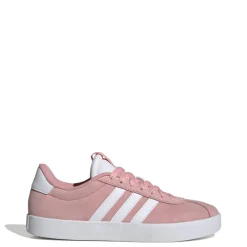 Sneakers da donna rosa in pelle scamosciata adidas VL Court 3.0
