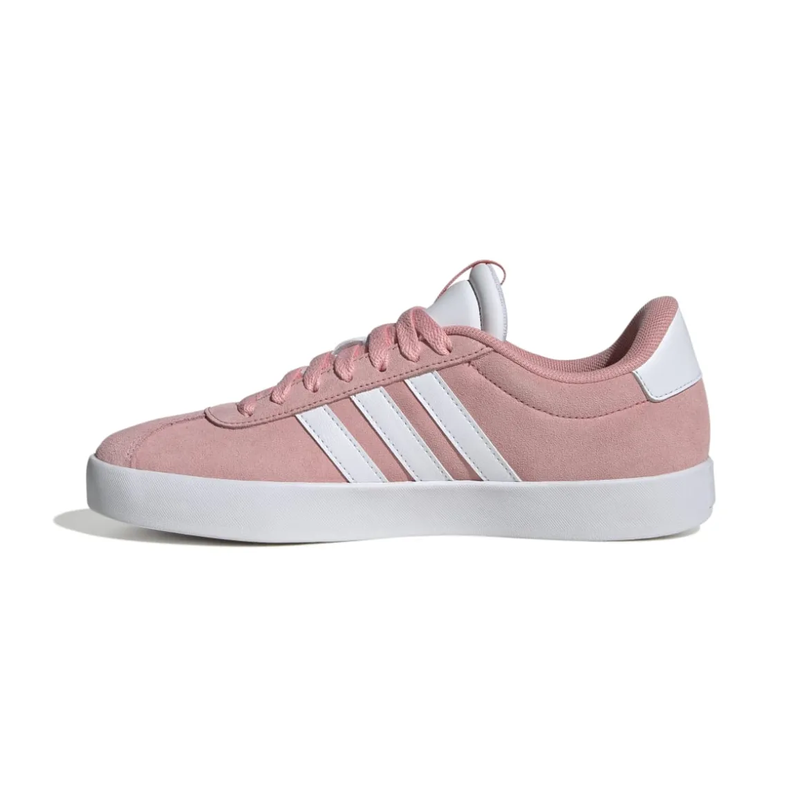 Sneakers da donna rosa in pelle scamosciata adidas VL Court 3.0