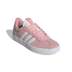 Sneakers da donna rosa in pelle scamosciata adidas VL Court 3.0