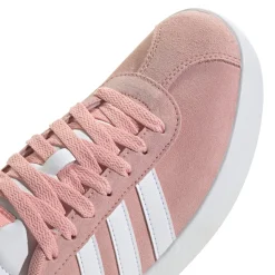 Sneakers da donna rosa in pelle scamosciata adidas VL Court 3.0