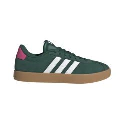 Sneakers da donna verde in pelle effetto scamosciato adidas VL Court 3.0