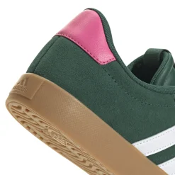 Sneakers da donna verde in pelle effetto scamosciato adidas VL Court 3.0