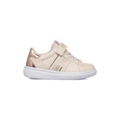 Sneakers da ragazza beige con dettagli laminati Soprani Sport