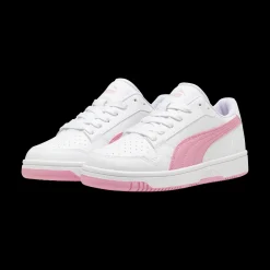 Sneakers da ragazza bianche con insertirosa Puma Reb-L