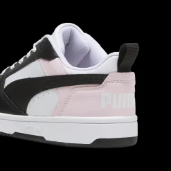 Sneakers da ragazza bianche e nere con dettagli rosa Puma Rebound V6