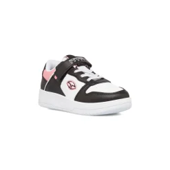 Sneakers da ragazza bianche con dettagli neri e rosa Soprani Sport