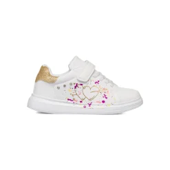 Sneakers da ragazza bianche con stampe e glitter Le scarpe di Alice