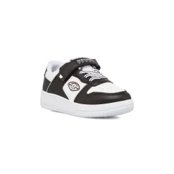 Sneakers da ragazzo bianche con dettagli neri e logo Soprani Sport