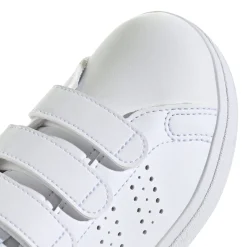 Sneakers da ragazzo bianche con dettagli verdi Advantage Base 2.0 adidas