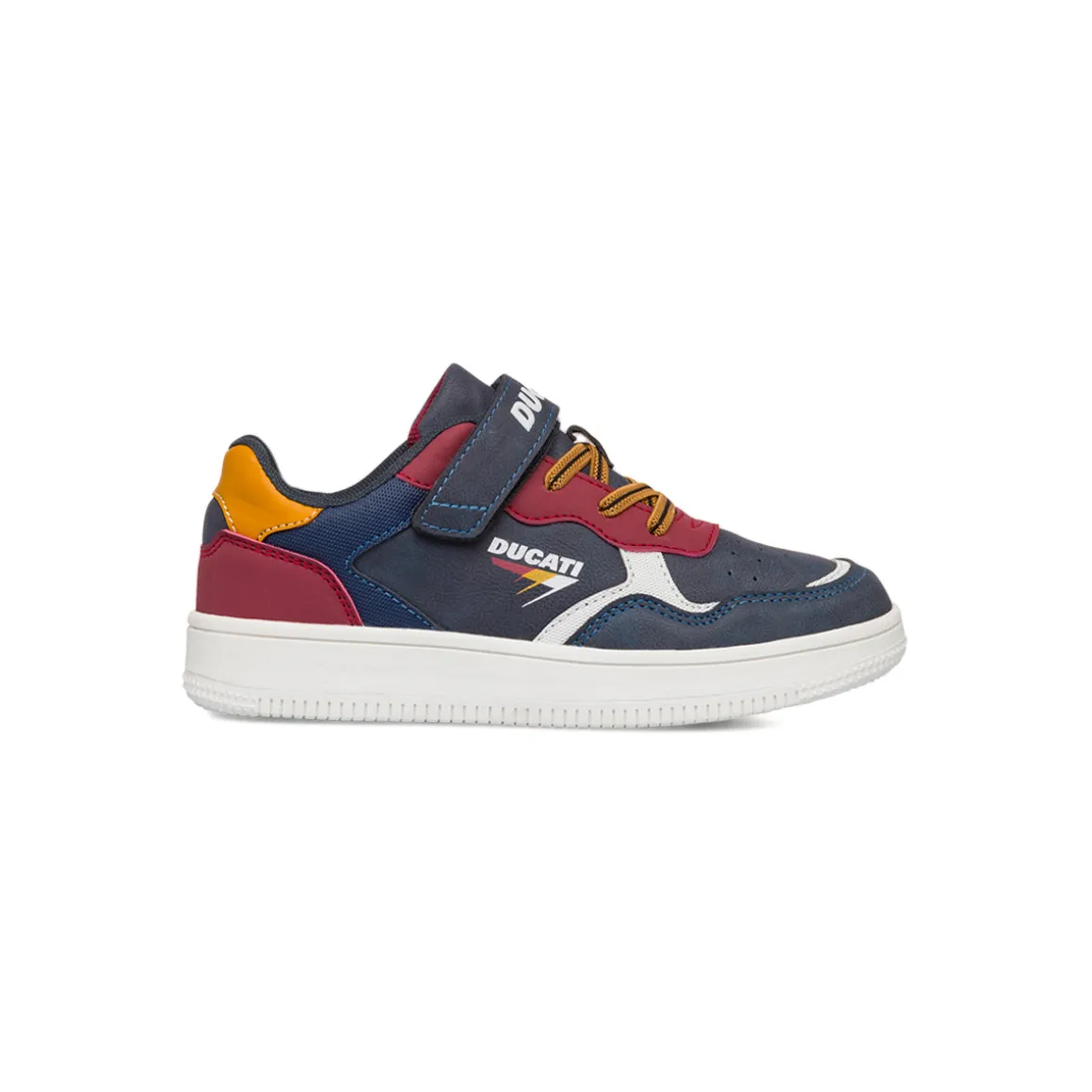 Sneakers da ragazzo blu navy con logo Ducati