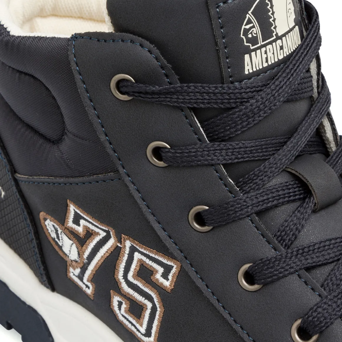 Sneakers da ragazzo blu navy con logo Americanino