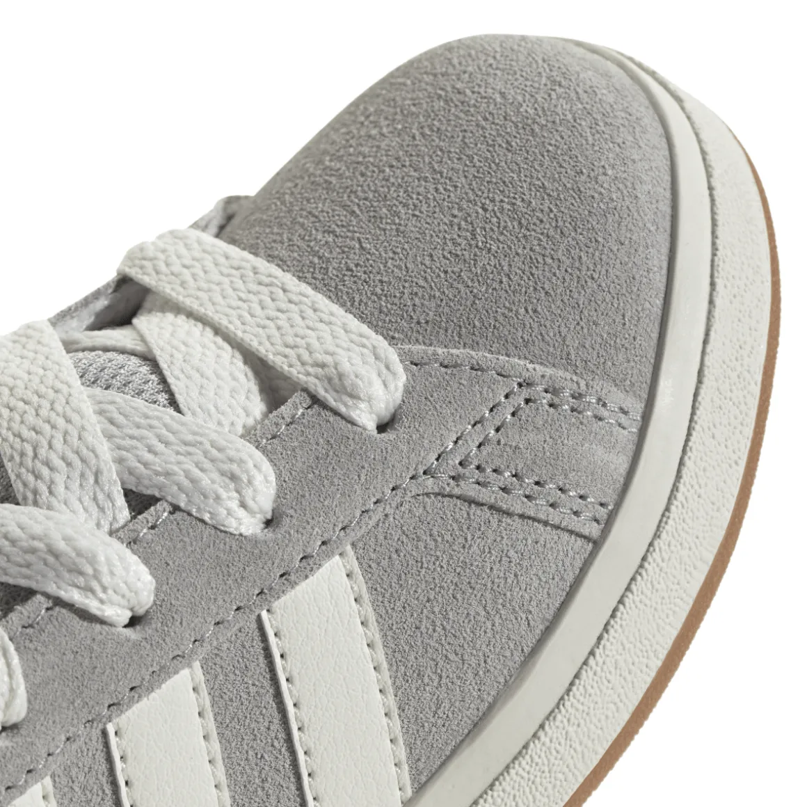 Sneakers da ragazzo e ragazza grigie in pelle effetto scamosciato adidas Grand Court 00s