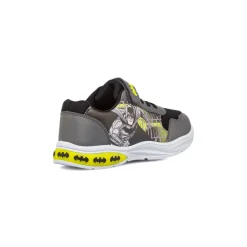 Sneakers da ragazzo grigie e gialle con luci Batman