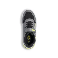 Sneakers da ragazzo grigie e gialle con luci Batman