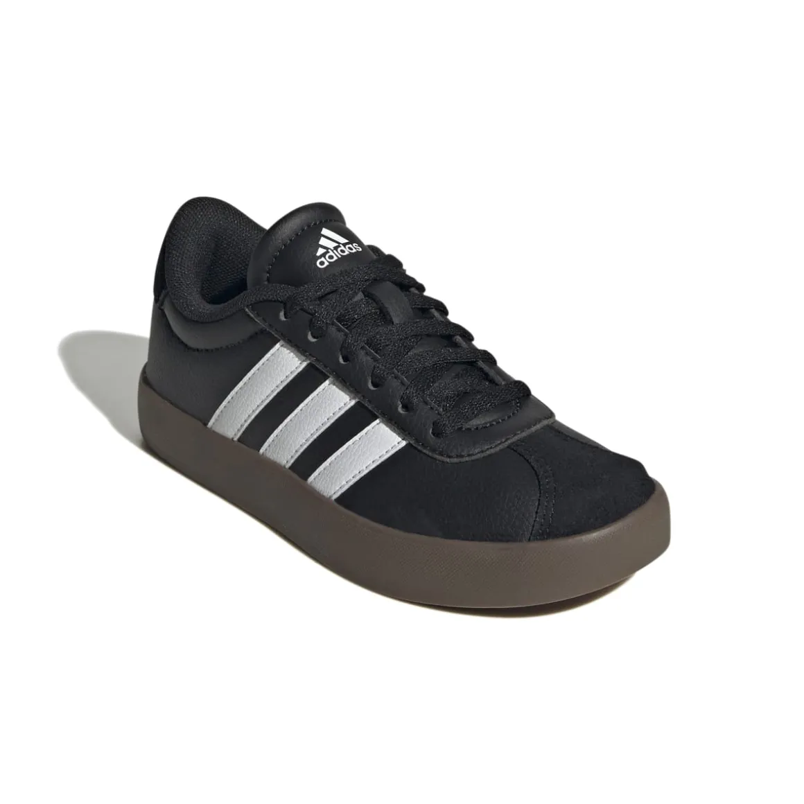 Sneakers da ragazzo nere adidas VL Court 3.0 in pelle