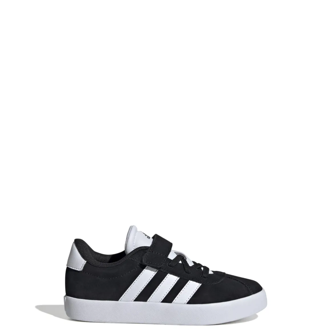 Sneakers da ragazzo nere e bianche con logo adidas VL Court 3.0