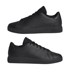 Sneakers da ragazzo nere con logo adidas Advantage Base 2.0