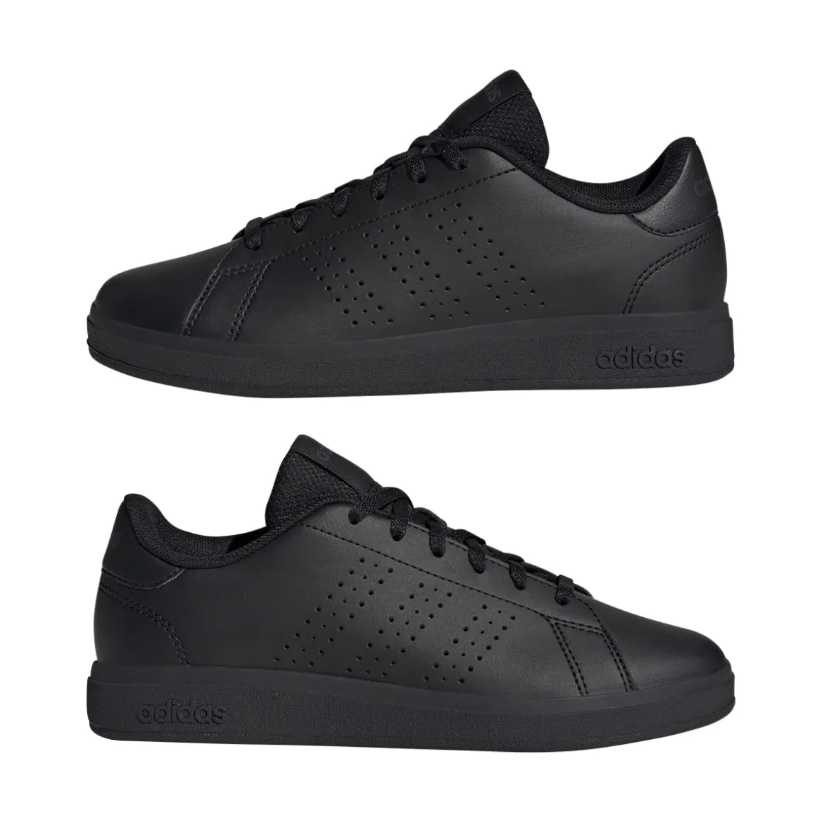Sneakers da ragazzo nere con logo adidas Advantage Base 2.0