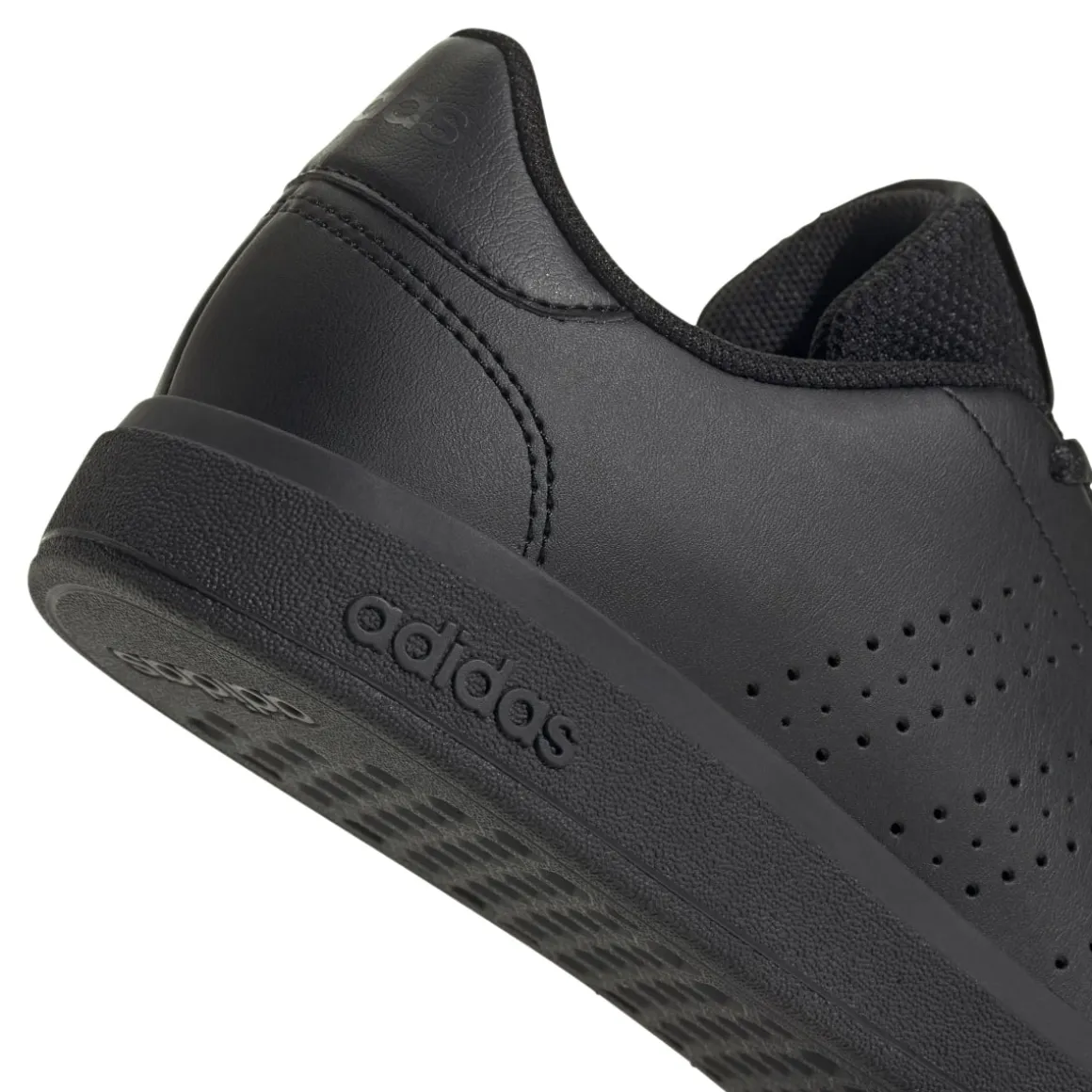 Sneakers da ragazzo nere con logo adidas Advantage Base 2.0
