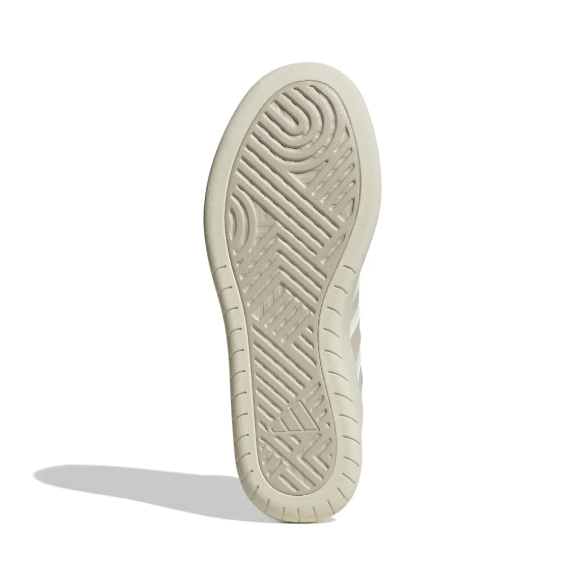 Sneakers da uomo bianche off -white e beige con logo adidas Court 24