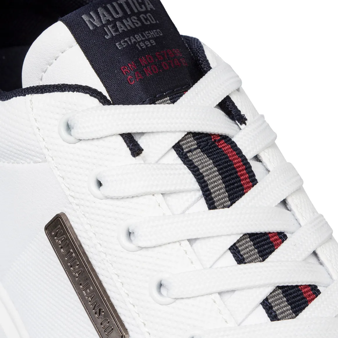 Sneakers da uomo bianche con logo Nautica Jeans