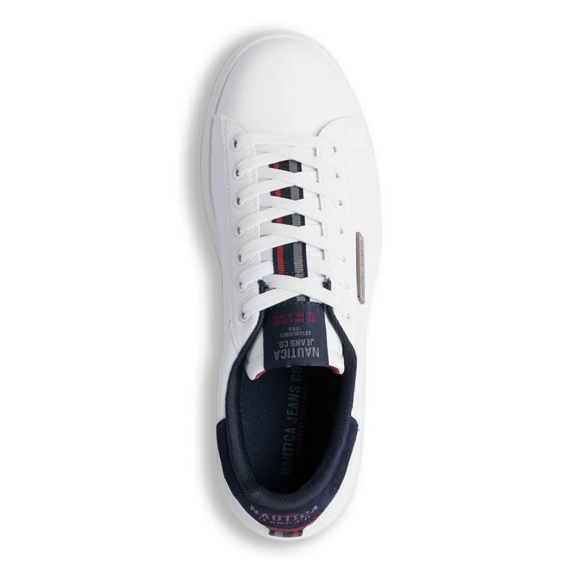 Sneakers da uomo bianche con logo Nautica Jeans