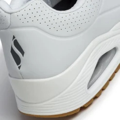 Sneakers da uomo bianche con suola ad aria Skechers Uno