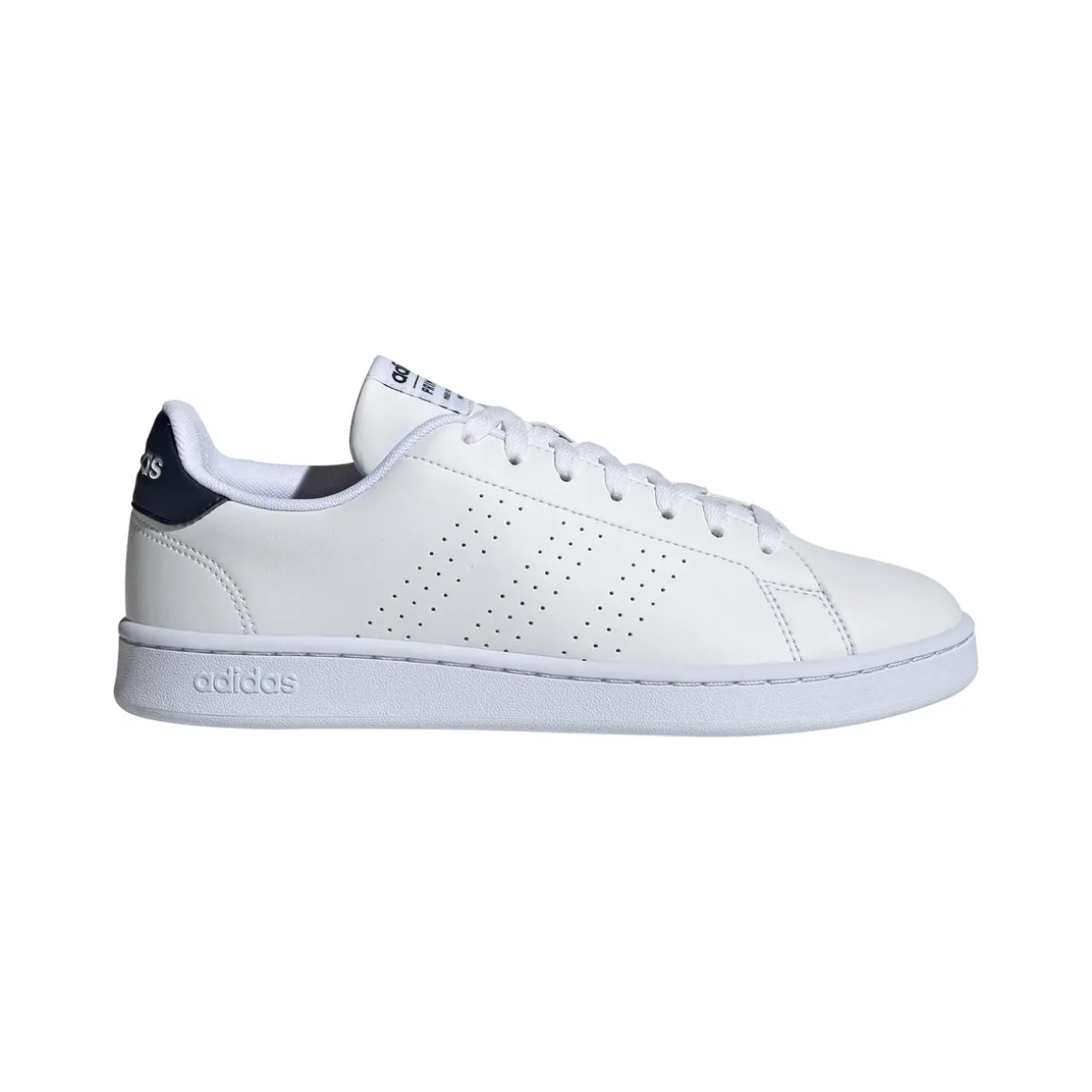 Sneakers da uomo bianche con strisce traforate adidas Advantage