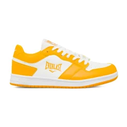 Sneakers da uomo bianche e gialle con logo Everlast