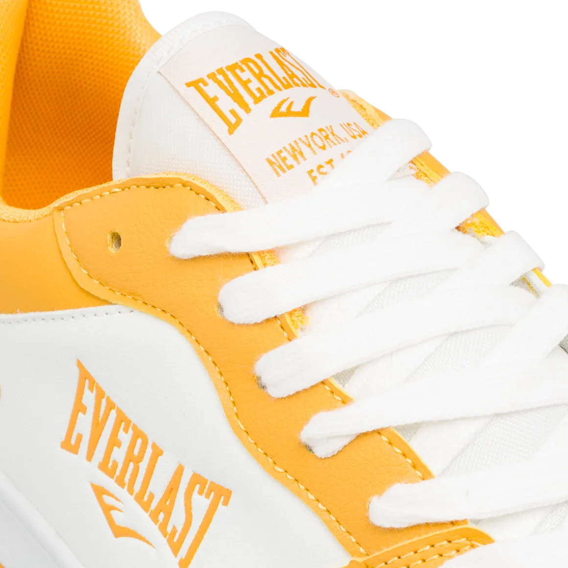 Sneakers da uomo bianche e gialle con logo Everlast