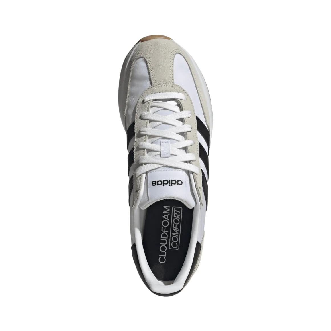 Sneakers da uomo bianche con dettagli beige adidas 70's Run 2.0