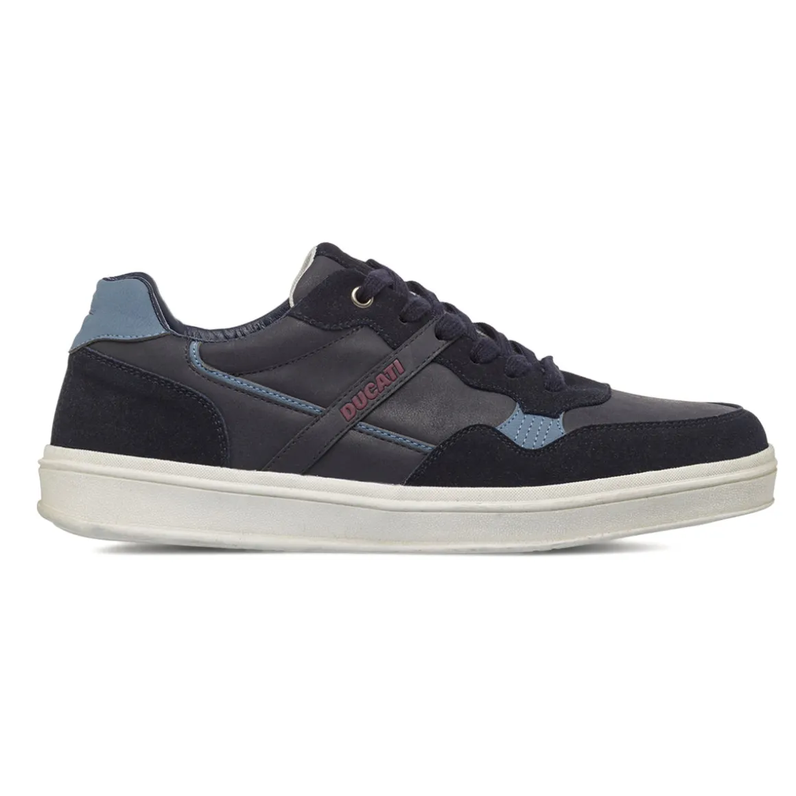Sneakers da Uomo Blu con Dettagli Azzurri Ducati
