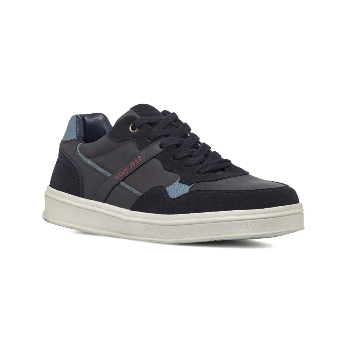 Sneakers da Uomo Blu con Dettagli Azzurri Ducati