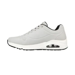 Sneakers da uomo grigie con suola ad aria Skechers Uno