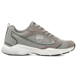Sneakers da Uomo Grigie con Inserti in contrasto verdi Ducati