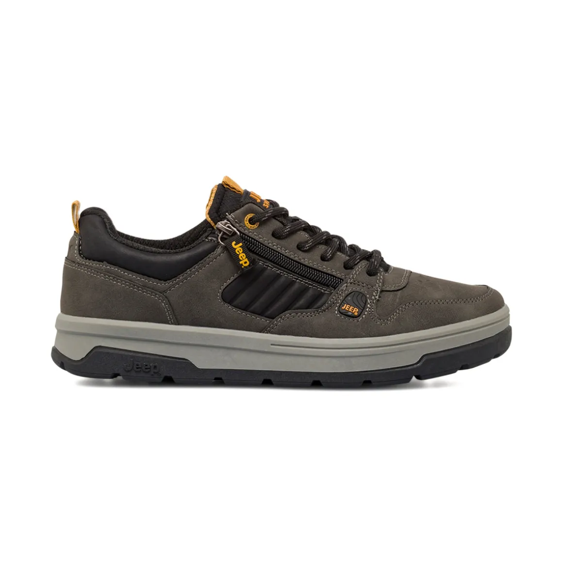 Sneakers da Uomo Grigie con Dettagli Neri Jeep