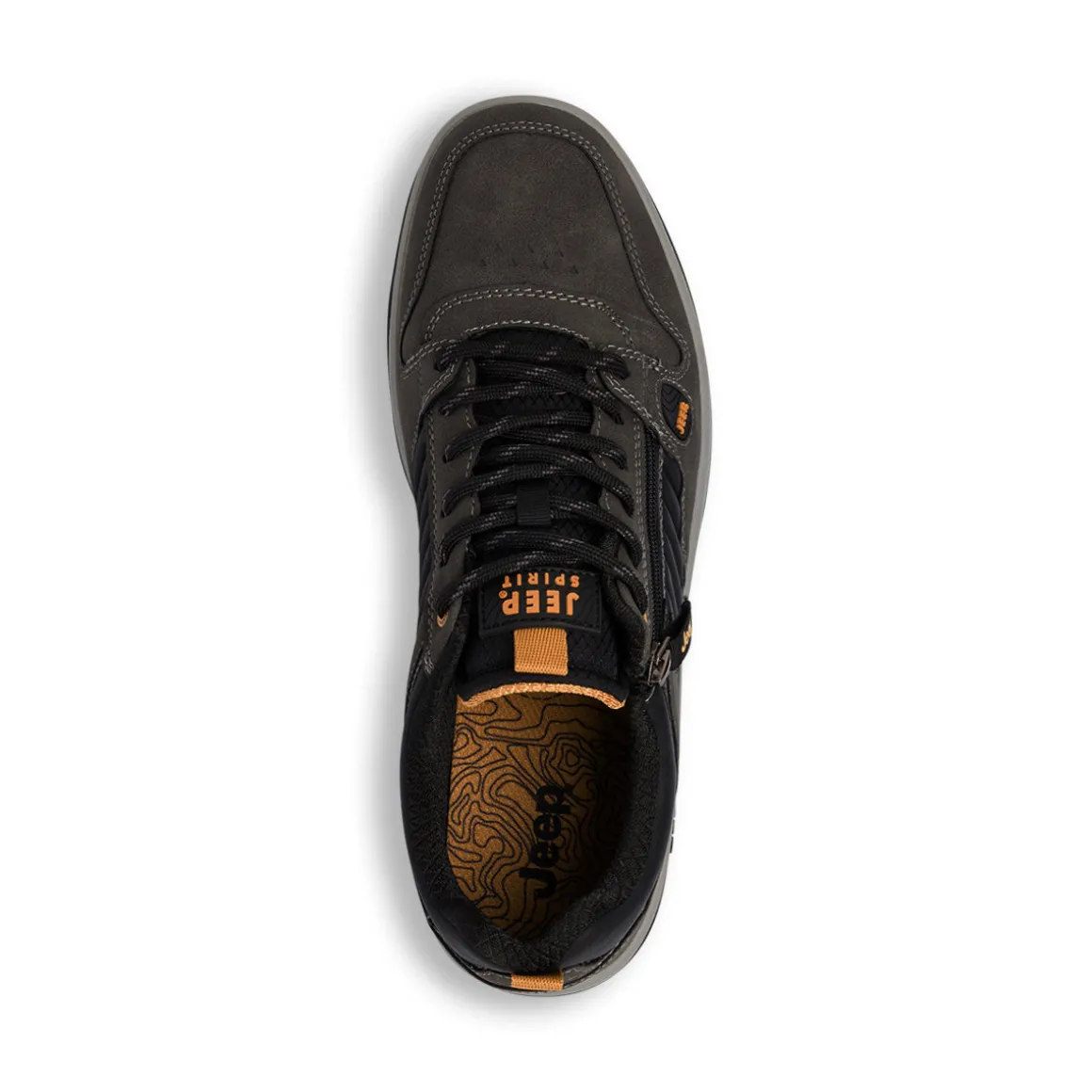 Sneakers da Uomo Grigie con Dettagli Neri Jeep