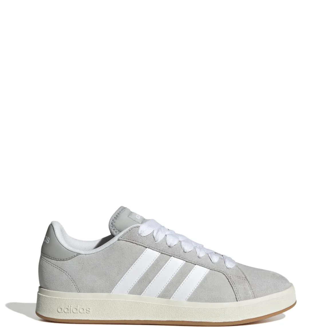 Sneakers da uomo grigie in pelle con logo adidas Grand Court 00s