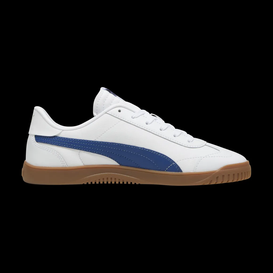 Sneakers da uomo in pelle bianche e blu Puma Club 5v5