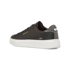 Sneakers da Uomo Nere con Suola Bianca Gas