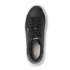 Sneakers da Uomo Nere con Suola Bianca Gas