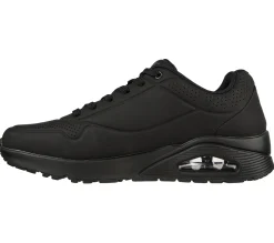 Sneakers da uomo nere con suola ad aria Skechers Uno