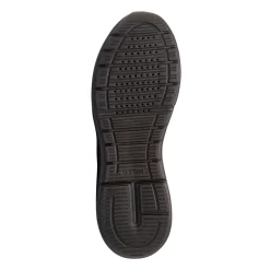 Sneakers da uomo nere con inserti effetto scamosciato Geox