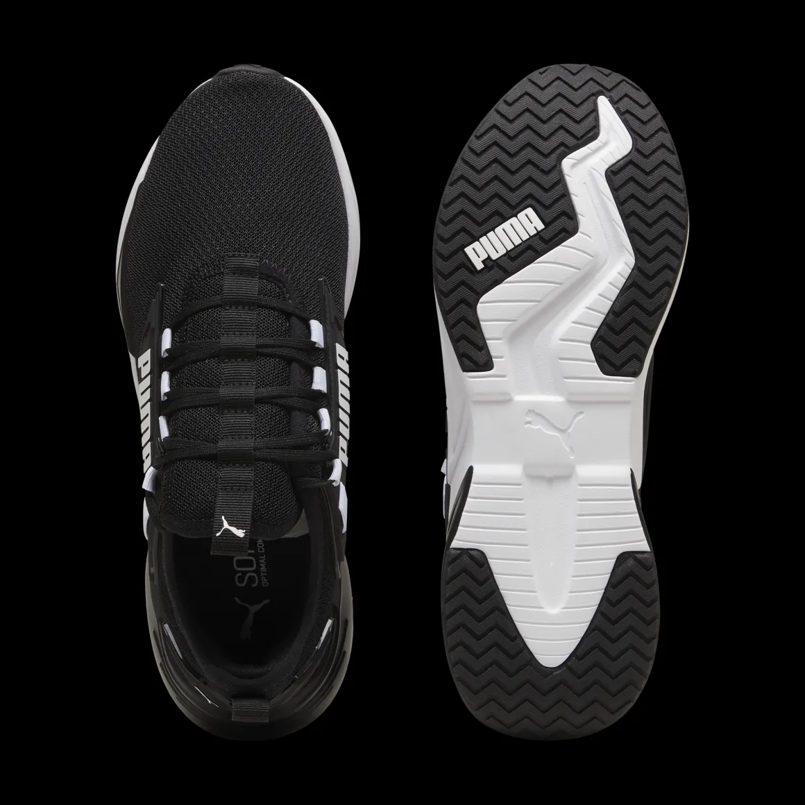 Sneakers da uomo nere e bianche con logo Puma Retaliate 3