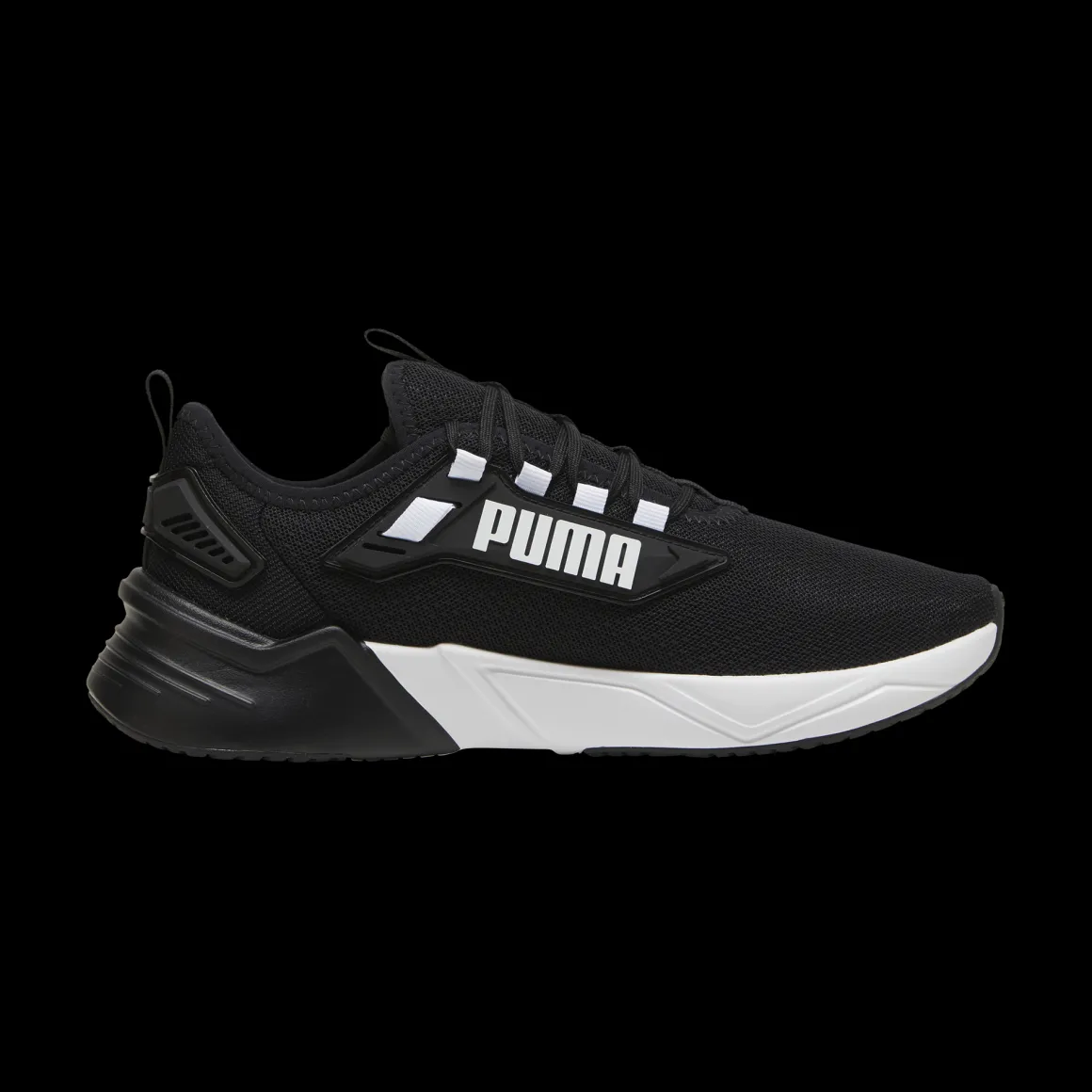 Sneakers da uomo nere e bianche con logo Puma Retaliate 3
